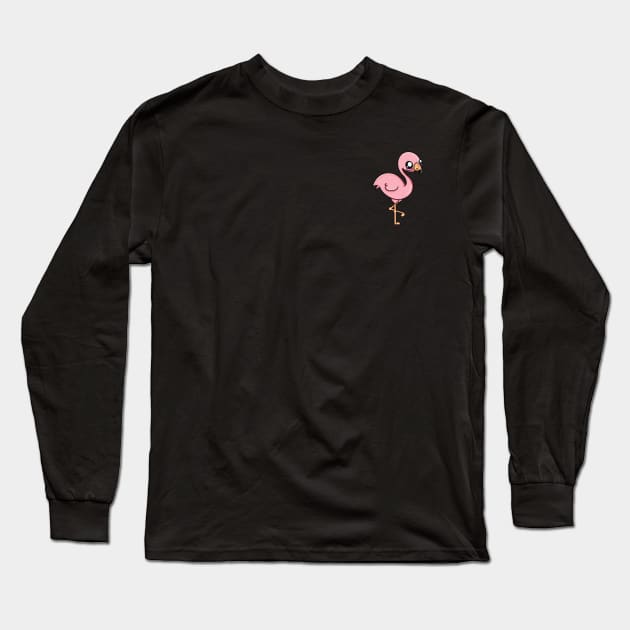 Kawaii Flamingito Long Sleeve T-Shirt by papajohn41690